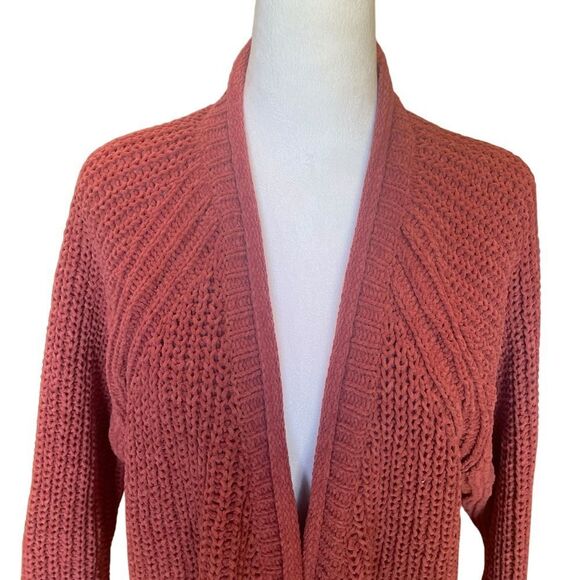 POL Knit Cardigan Open Front Sweater With Pockets Womens Size Small Blush Pink - Picture 6 of 12